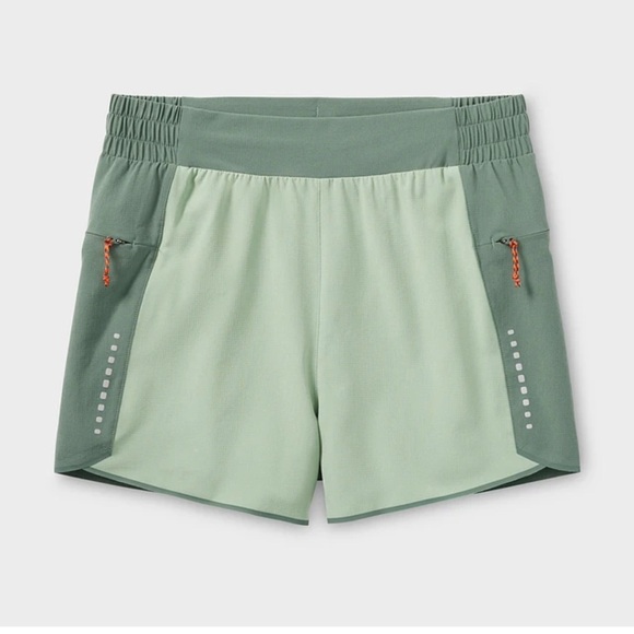 Duluth Trading Co NWT Women's Two-Tone Green Plus AKHG Athletic Shorts - Picture 1 of 16